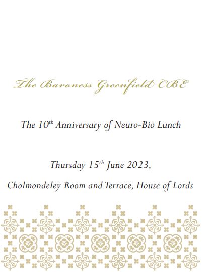Neuro Bio’s 10th Anniversary Lunch l House of Lord’s